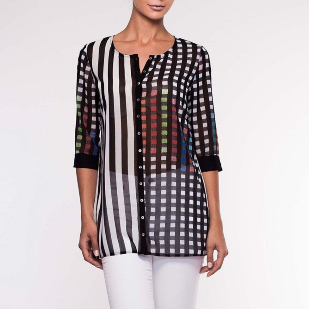 Alison Sheri sheer top